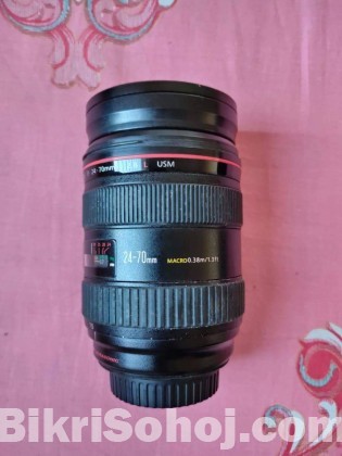 Cannon 24-70 1:2.8L USM lens for sale